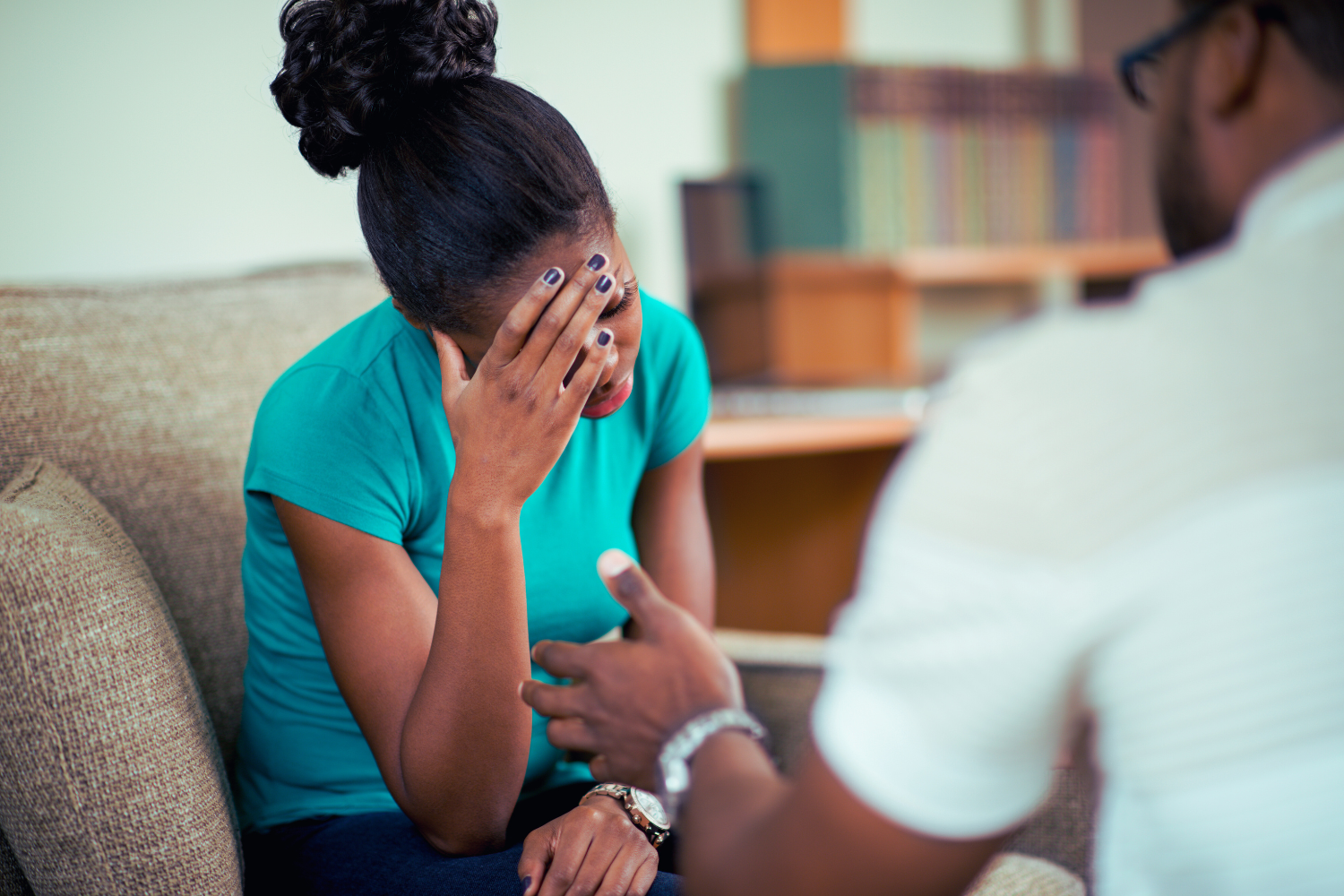 Individual therapy session with a compassionate therapist providing personal counseling